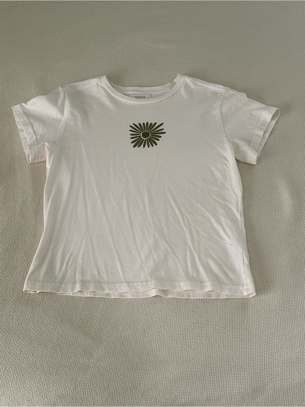 Roark Women’s “Flower Muse” Daisy Graphic Tee - Off White / Bond - Size M